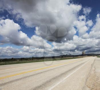 Royalty Free Photo of Mountains and Road