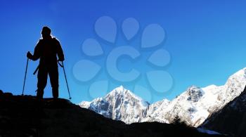 Royalty Free Photo of a Mountain Climber