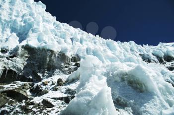 Royalty Free Photo of High Glacier in the Cordillera Mountain