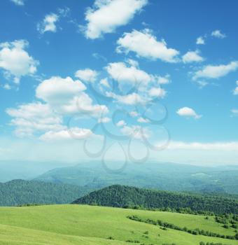 Royalty Free Photo of Hills and Fields