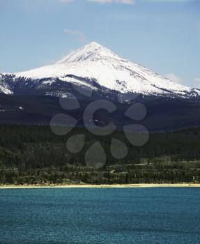 Royalty Free Photo of a Mountain and Lake