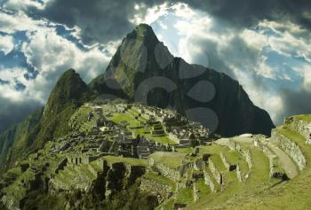 Royalty Free Photo of the Ruins of Machu-Picchu, Peru