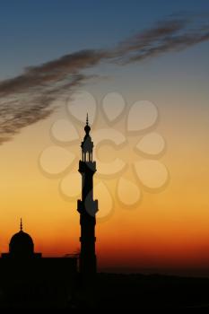 Royalty Free Photo of a Minaret in Cairo