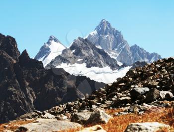 Royalty Free Photo of a Mountain Peak