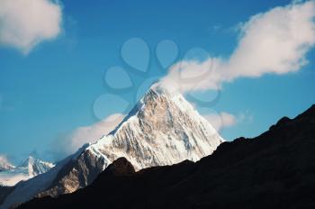 Royalty Free Photo of Caraz Peak in the Cordilleras