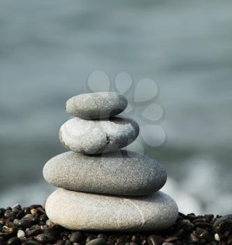 Royalty Free Photo of Pebbles on the Beach