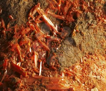 Royalty Free Photo of a Red Mineral Texture 