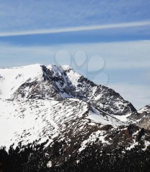 Royalty Free Photo of a Snow Covered Mountain