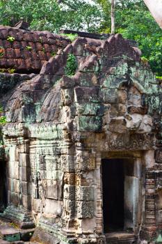 Royalty Free Photo of Ruins in Angkor City, Cambodia