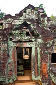 Royalty Free Photo of Ruins in Angkor City, Cambodia