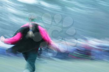 Royalty Free Photo of a Running Blur
