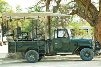 Royalty Free Photo of a Safari Vehicle
