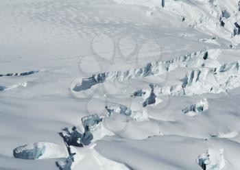 Royalty Free Photo of a Snow Covered Glacier in the Cordilleras