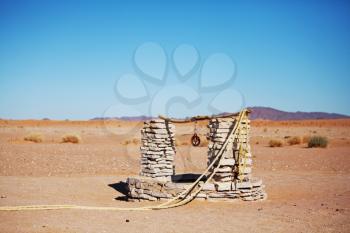 Royalty Free Photo of a Well in the Sahara