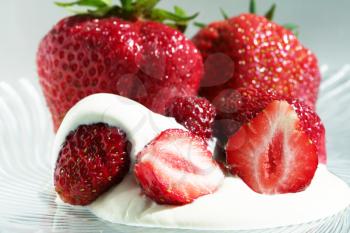 Royalty Free Photo of a Strawberry Dessert