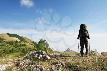 Royalty Free Photo of a Backpacker