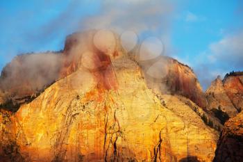 Royalty Free Photo of Cliffs in Zion National Park