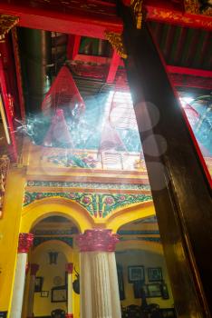 Buddhist prayer sticks in chinese temple