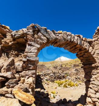 Ruins in Bolivian mountains