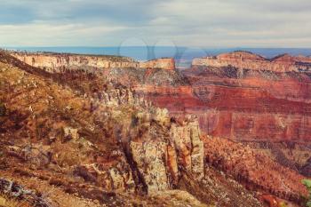 Picturesque landscapes of the Grand Canyon