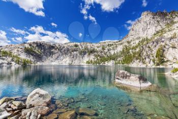 Beautiful Alpine lakes wilderness area  in Washington, USA