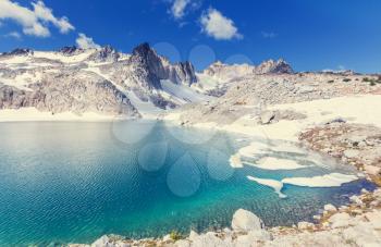 Beautiful Alpine lakes wilderness area  in Washington, USA