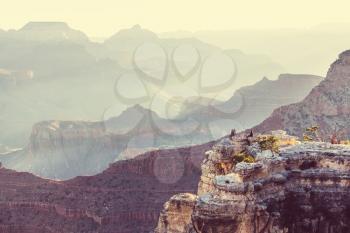 Picturesque landscapes of the Grand Canyon