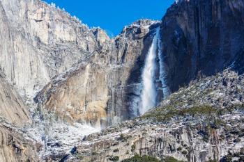 Beautiful early spring landscapes in Yosemite National Park, Yosemite, USA