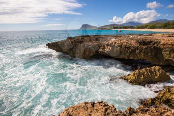 Beautiful landscapes in Oahu island, Hawaii