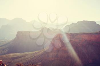 Picturesque landscapes of the Grand Canyon