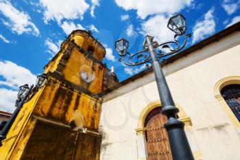 Colonial architecture in Leon city, Nicaragua