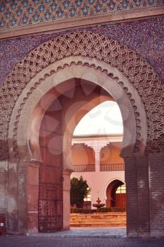 Medina wall door, Meknes, Morocco