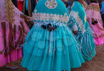 Authentic peruvian dance in Titicaca region