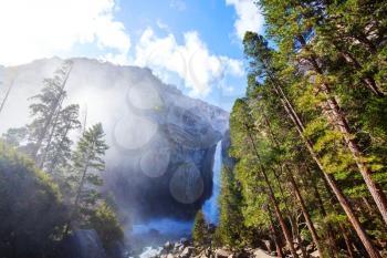 Waterfalls in  Yosemite National Park, California