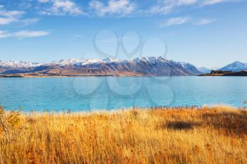 Autumn season in New Zealand mountains