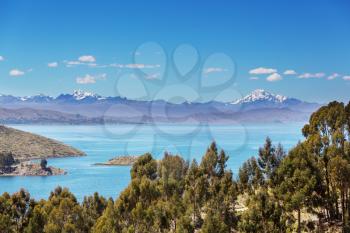 Titikaka lake in Peru, South America
