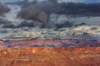 Sandstone formations in Utah, USA. Beautiful Unusual landscapes.