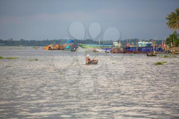 Fishing boats in Kep, Cambodia