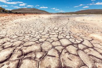 drought land in deserted mountains