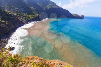 beautiful natural landscapes on the Madeira coast