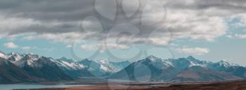 Amazing natural landscapes in New Zealand.  Beautiful Mountains .