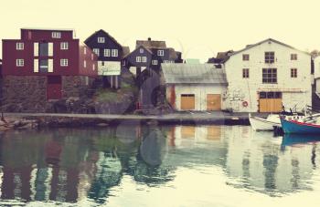 Vintage style of Faroe islands