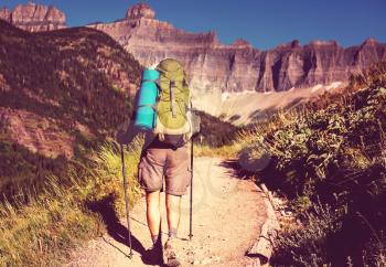 Hike in Glacier National Park,Montana