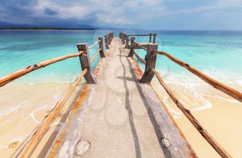 Tropical beach in Gili