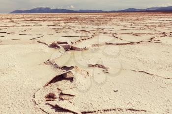 Salt desert in the Jujuy Province, Argentina