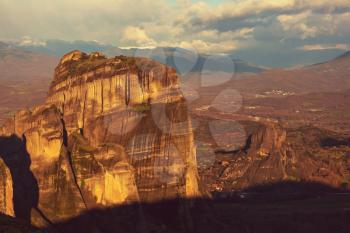 Meteora monasteries in Greece.