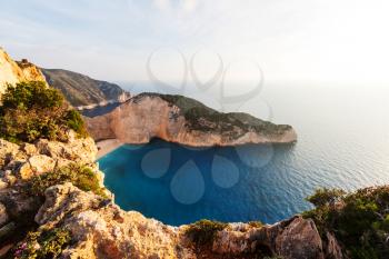 Beautiful Navagio Beach on Zakynthos Island in Greece