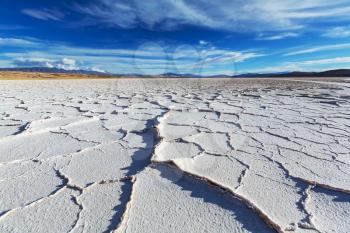 Salt desert in the Jujuy Province, Argentina