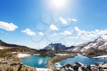 Beautiful Alpine lakes wilderness area  in Washington, USA