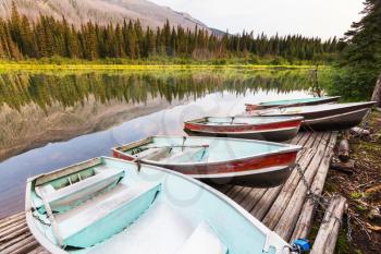 Serene scene by the lake in Canada